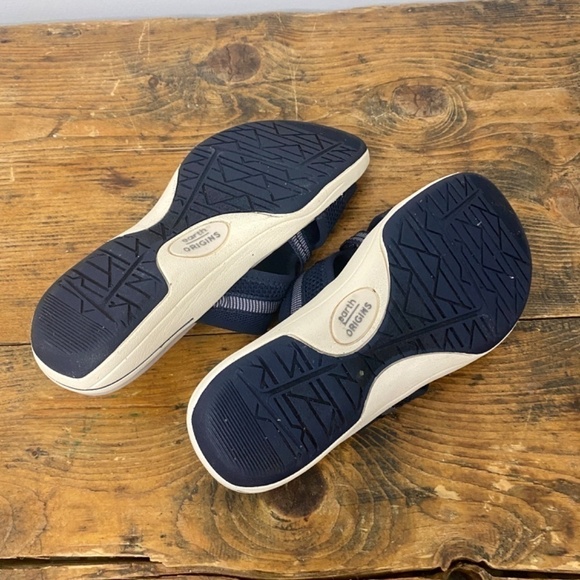 Earth Origins Navy Saru Cassidy Slip On Comfort Walking Sandals Slides Size 7 - Picture 7 of 9